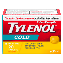 Load image into Gallery viewer, Tylenol Extra Strength Cold Daytime - 20 eZTabs