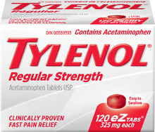Load image into Gallery viewer, Tylenol Regular Strength Acetaminophen Tablets - 120 tablets x 325 mg