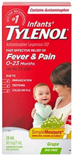 Load image into Gallery viewer, Tylenol Infants' Acetaminophen Suspension, Dye-Free - 24 ml x 80mg/1ml