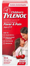 Load image into Gallery viewer, Tylenol Children's Acetaminophen Suspension Dye-Free Liquid, Cherry Flavour - 100ml, 160mg/5ml