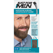 Load image into Gallery viewer, Just For Men Mustache & Beard, Light-Medium Brown M-30 - single application kit