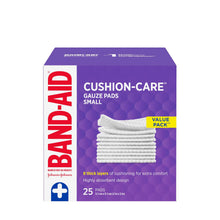 Load image into Gallery viewer, Band-Aid Cushion-Care, Gauze Pads, Small - 25 pads