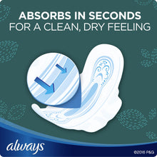 Load image into Gallery viewer, Always Ultra Thin Size 5 Extra Heavy Overnight Pads with Wings, Unscented