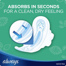 Load image into Gallery viewer, Always Ultra Thin Size 1 Regular Pads with Wings, Unscented
