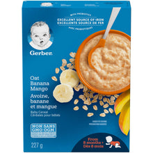 Load image into Gallery viewer, Gerber Stage 3 Baby Cereal (from 8 months) Oat Banana Mango