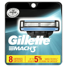 Load image into Gallery viewer, Gillette Mach3 Men’s Razor Refills - 8 cartridges