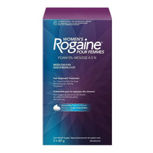 Load image into Gallery viewer, Rogaine Women’s Hair Regrowth Treatment, 5% Minoxidil Foam - 2 x 60 g