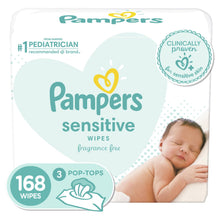 Load image into Gallery viewer, Pampers Sensitive Perfume-Free Wipes - 168 wipes