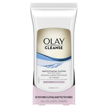 Load image into Gallery viewer, Olay Cleanse Gentle Facial Cloths, Rose Water - 30 textured cloths