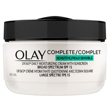 Load image into Gallery viewer, Olay Complete, UV 365 Daily Moisturizing Cream With Sunscreen SPF 15, Sensitive Skin - 60 mL