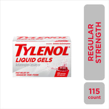 Load image into Gallery viewer, Tylenol Regular Strength Acetaminophen Liquid Gels - 115 liquid gels x 325 mg