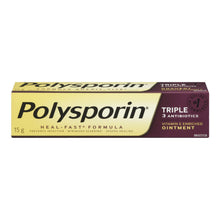 Load image into Gallery viewer, Polysporin Heal-Fast Formula, Triple Anitbiotics, Vitamin E Enriched Ointment - 15 g