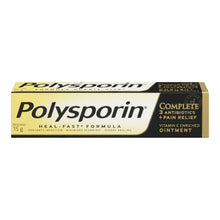 Load image into Gallery viewer, Polysporin Heal-Fast Formula, Complete 3 Antibiotics + Pain Relief - 15 g