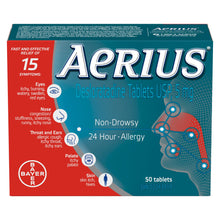 Load image into Gallery viewer, Aerius Non-Drowsy 24-Hour Allergy Relief Tablets - 50 tablets