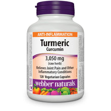 Load image into Gallery viewer, Webber Naturals Turmeric Curcumin 3050 mg - 120 capsules