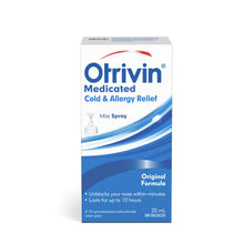 Load image into Gallery viewer, Otrivin Medicated Cold & Allergy Mist Spray- 20 ml