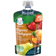 Load image into Gallery viewer, Gerber Organic Puree - 128 ml Pear Peach Strawberry