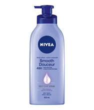 Load image into Gallery viewer, Nivea Body Lotion, Smooth  48 H Deep Moisture, Deep Care Serum, Shea Butter For Dry Skin - 625 mL
