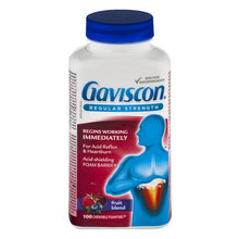 Load image into Gallery viewer, Gaviscon Regular Strength Chewable Tablets, Fruit Flavour - 100 tablets