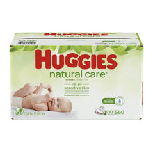 Load image into Gallery viewer, Huggies Natural Care Unscented Baby Wipes - 10 packs x 56 wipes