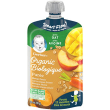 Load image into Gallery viewer, Gerber Organic Puree with Quinoa, Mango Peach, Carrot Sweet Potato - 90 ml