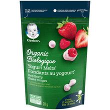 Load image into Gallery viewer, Gerber Organic Yogurt Melts (from 12 months) Red Berry