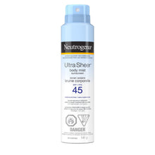 Load image into Gallery viewer, Neutrogena UltraSheer Body Mist Sunscreen SPF 45 - 141g