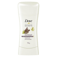 Load image into Gallery viewer, Dove Nourishing Secrets, Soothing Ritual Antiperspirant, Lavender - 74 g