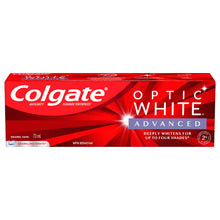Load image into Gallery viewer, Colgate Optic White Advanced Teeth Whitening Toothpaste, Sparkling White – 73 mL