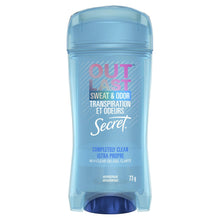 Load image into Gallery viewer, Secret Outlast Sweat & Odor Clear Gel Antiperspirant, Completely Clean - 73 g