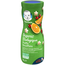 Load image into Gallery viewer, Gerber Organic Puffs, from 8 Months, Cranberry Orange - 42 g