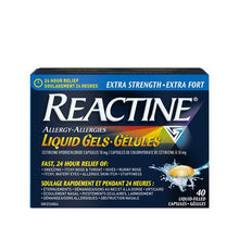 Load image into Gallery viewer, Reactine Extra Strength 24-Hour Relief for Allergy Liquid-Filled Capsules - 40 capsules
