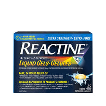 Load image into Gallery viewer, Reactine Extra Strength 24-Hour Relief for Allergy Liquid-Filled Capsules - 84 capsules