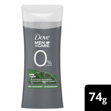 Load image into Gallery viewer, Dove Men + Care 0% Aluminum Plant-Based Deodorant, Lime + Sage - 74 g