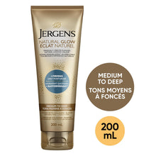 Load image into Gallery viewer, Jergens Natural Glow + Firming Tanning Lotion, Medium to Deep Shade - 220 ml