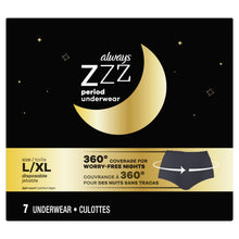 Load image into Gallery viewer, Always Zzzz Overnight Disposable Period Underwear, Large-XL - 7 underwears