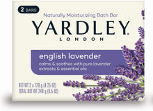 Load image into Gallery viewer, Yardley English Lavender Bar Soap - 2 bar soaps x 120 g