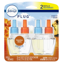 Load image into Gallery viewer, Febreze Plug Odor-Eliminating Air Freshener Scented Oil Refill, Hawaiian Aloha - 2 refills