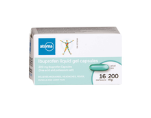 Load image into Gallery viewer, Atoma Ibuprofen Liquid Gel Capsules - 16 capules x 200mg