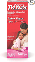 Load image into Gallery viewer, Tylenol Children's Acetaminophen Suspension Liquid, Bubble Gum Flavour - 100ml