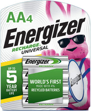 Load image into Gallery viewer, Energizer Recharge Rechargeable AA Batteries - 4 pack