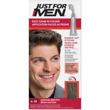 Load image into Gallery viewer, Just For Men Easy Comb-In Colour, A-35 Brown - single application kit