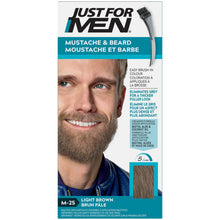 Load image into Gallery viewer, Just For Men Mustache & Beard, Light Brown M-25 - single application kit