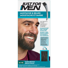 Load image into Gallery viewer, Just For Men Mustache & Beard, Dark Brown M-45 - single application kit