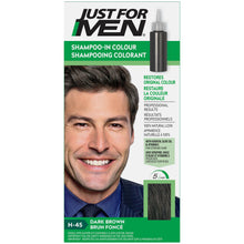 Load image into Gallery viewer, Just For Men Shampoo-In Colour, Dark Brown H-45 - single application kit
