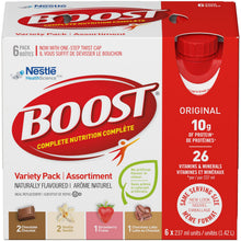 Load image into Gallery viewer, Boost Original Meal Replacement, Variety Pack - 6 x 237 ml