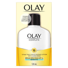 Load image into Gallery viewer, Olay Complete, UV 365 Daily Moisturizing Cream With Sunscreen SPF 15, Sensitive Skin - 120 mL
