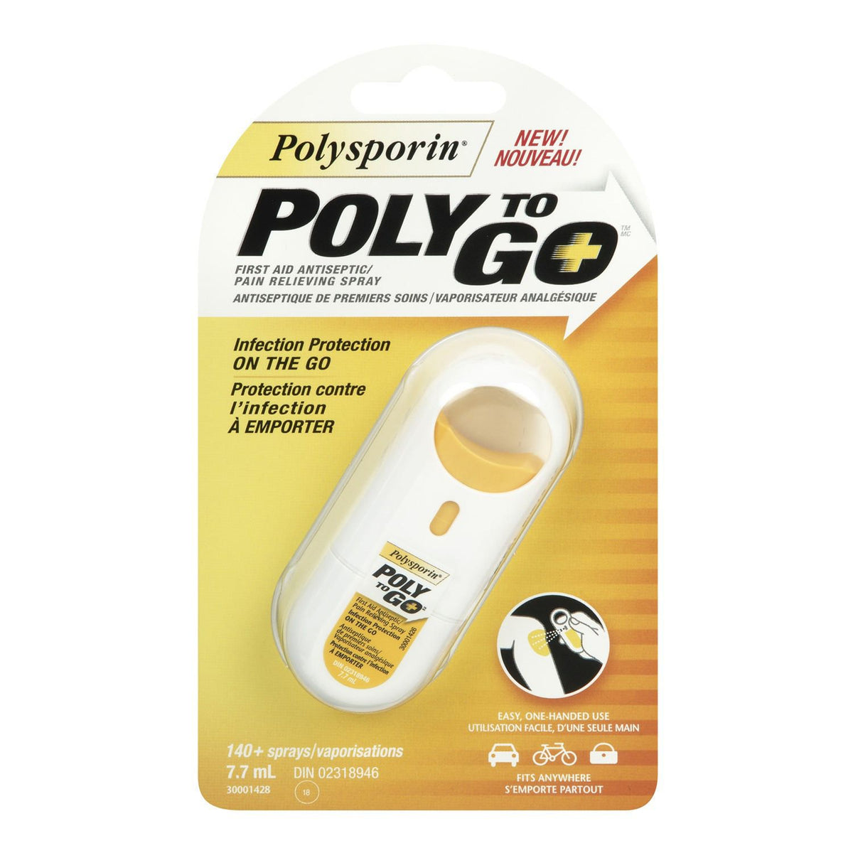 Polysporin Polytogo First Aid Antiseptic Spray 7.7 ml Johnstone