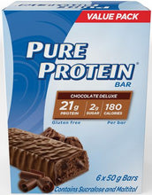 Load image into Gallery viewer, Pure Protein Protein Bars, Chocolate Deluxe - 300 g