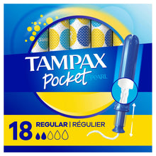 Load image into Gallery viewer, Tampax Pocket Pearl Regular Absorbency Tampons, Unscented - 18 tampons